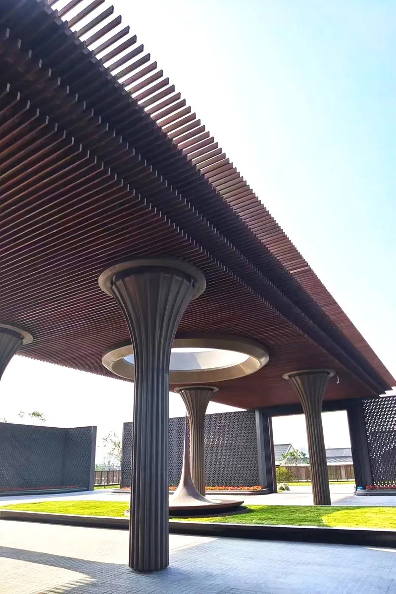 Grille en bambou - Hôtel