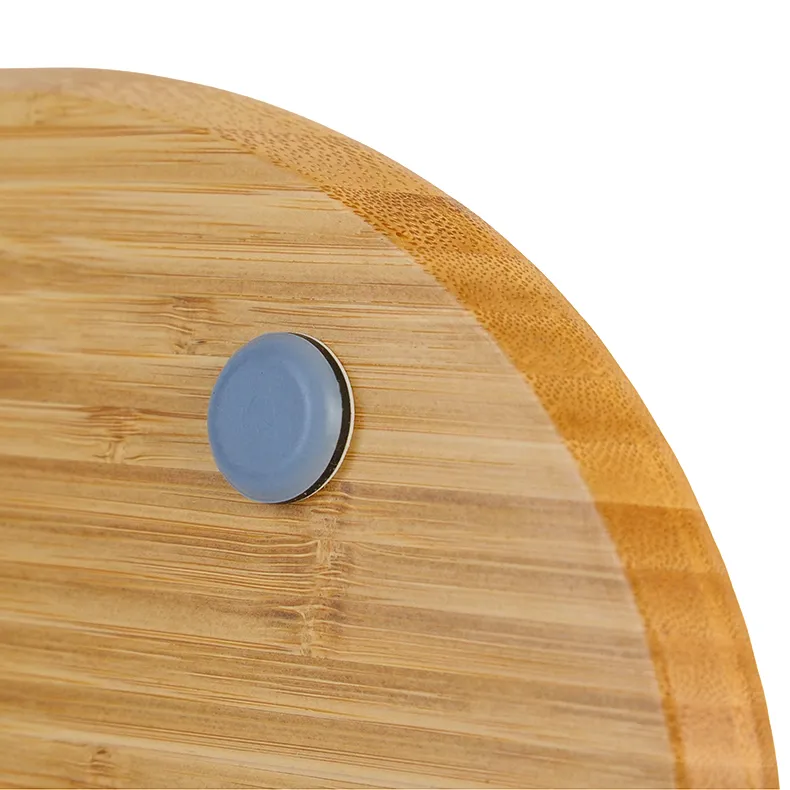Set de tablas de cortar antideslizantes de bambú de forma irregular