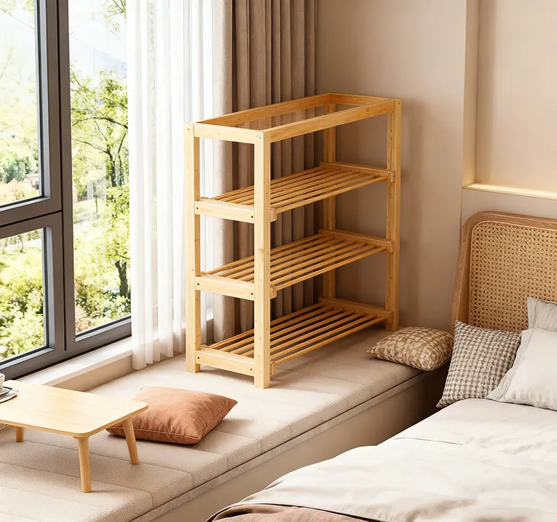 Bamboo Multi-Tier Rack
