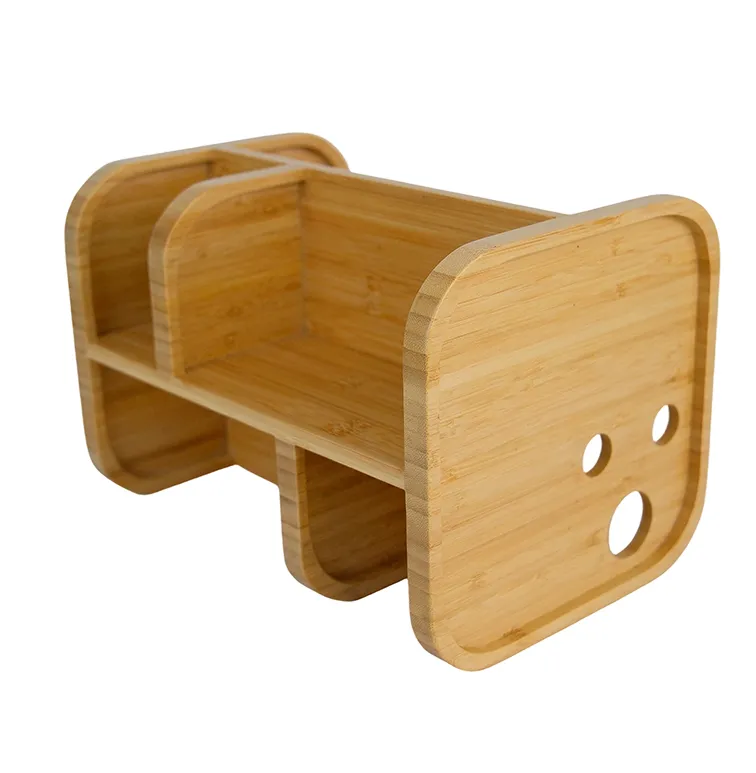 Bamboo Rotating Storage Rack