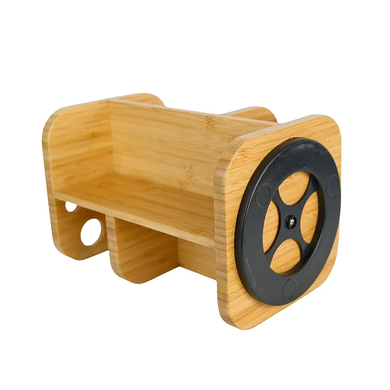 Bamboo Rotating Storage Rack