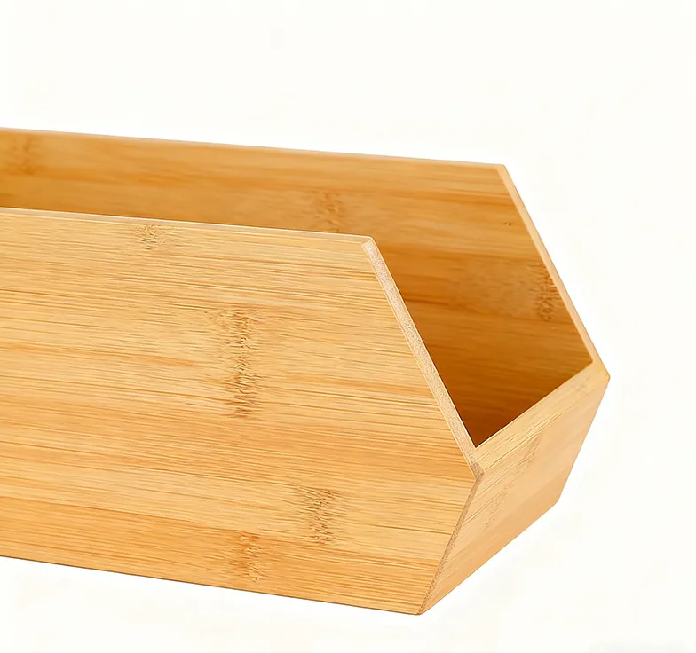 Bambus-Kurzmund-Aufbewahrungsbox