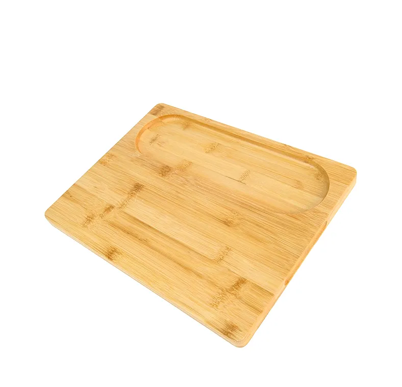 Bamboo Square Cutting Board Set with Rounded Corners