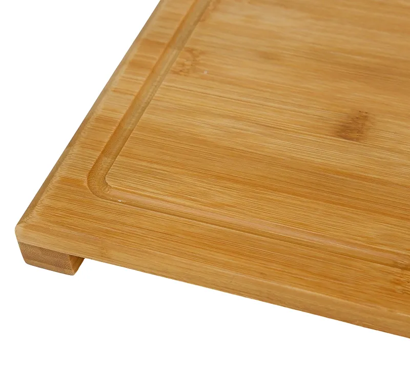 Bamboo Square Cutting Board with Groove