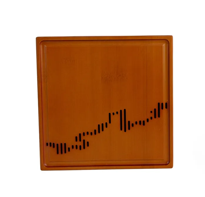 Bamboo Square Tea Box with Perforated Lid