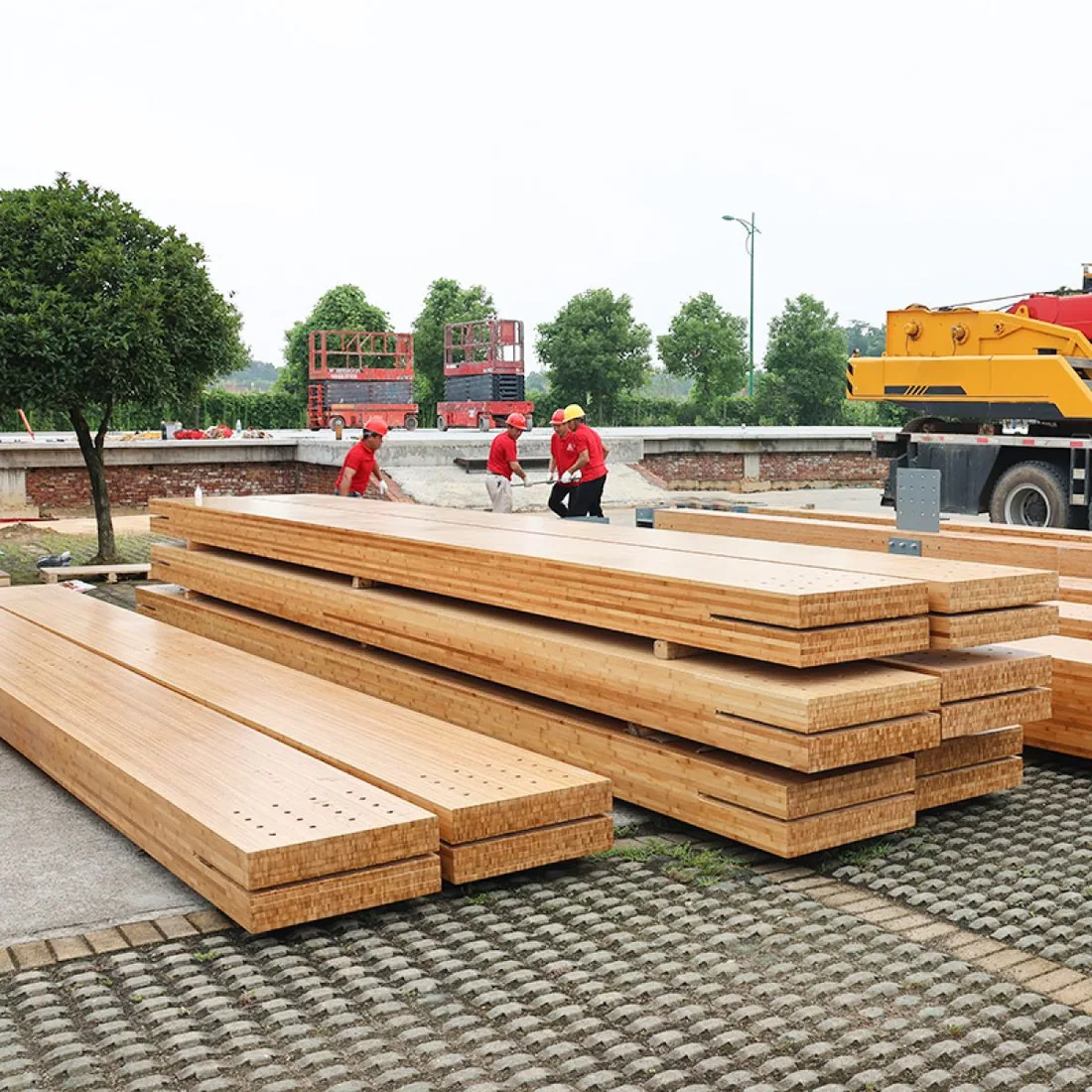 Bamboo structural beam