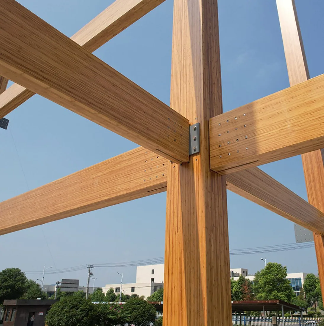 Bamboo structural beam