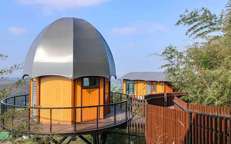 Bamboo-structured homestay