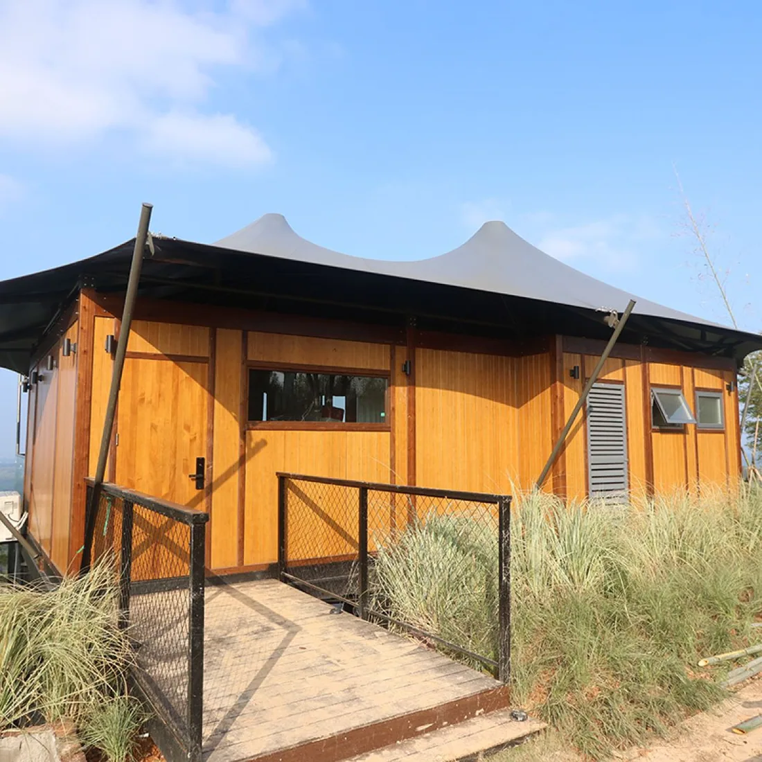 Bamboo-structured homestay