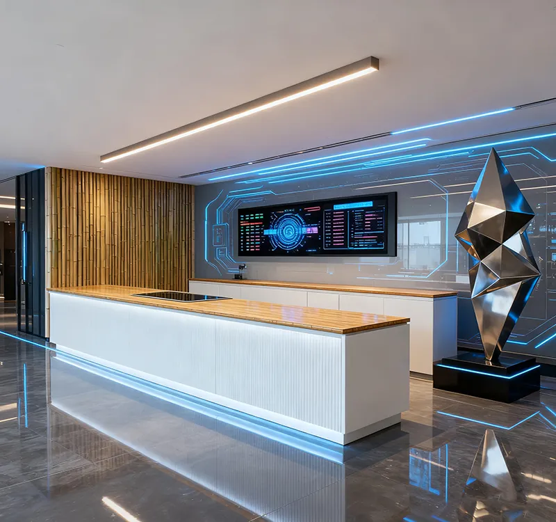 Bamboo Tabletop-Hotel Reception