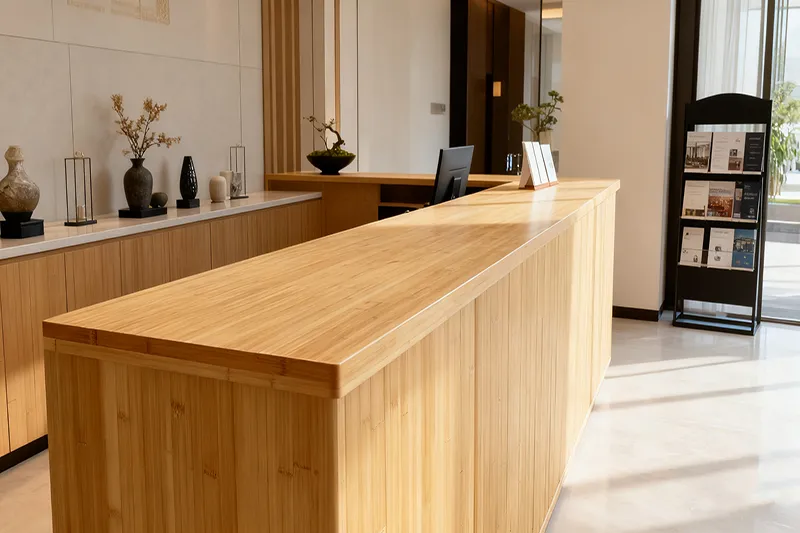 Recepción de Tabletop de Bambú en el Hotel
