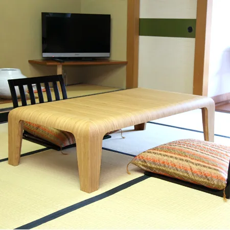 Panneau de bambou pour table basse