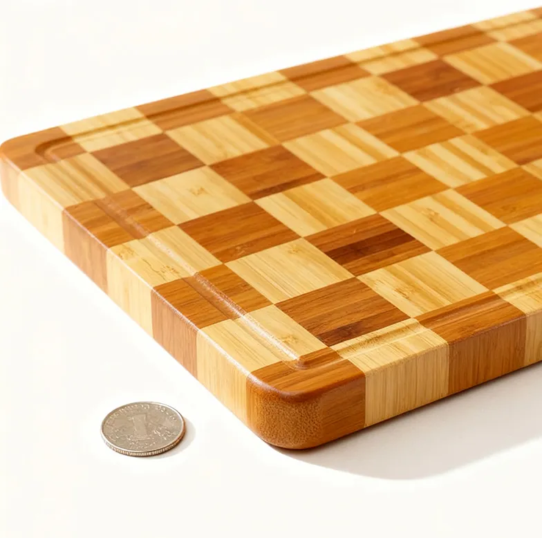 Checkerboard Bamboo Cutting Board