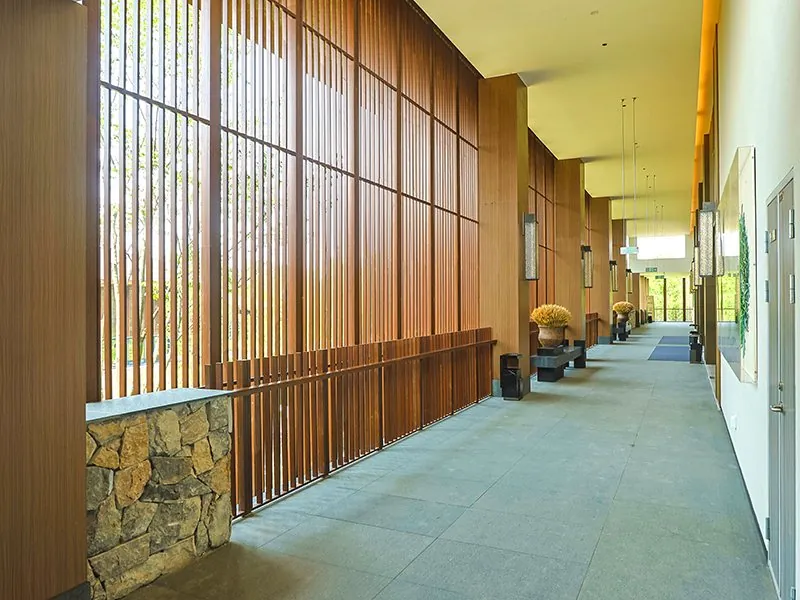 Coffee Color Light Carbonized Outdoor Bamboo Beam