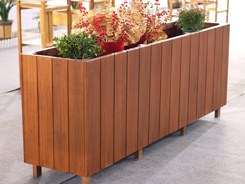 Custom Densified Bamboo Planter Box