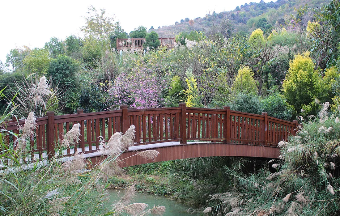 Dark Carbonized Outdoor Bamboo Railing