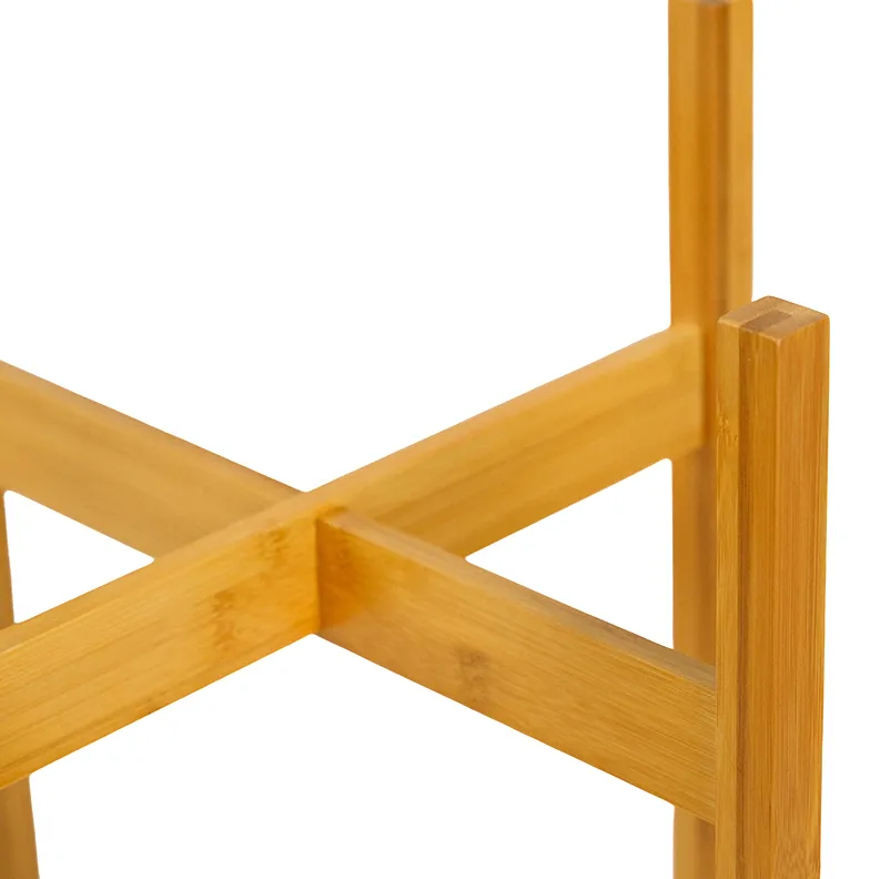 Abnehmbarer Bambus-Blumentopfhalter