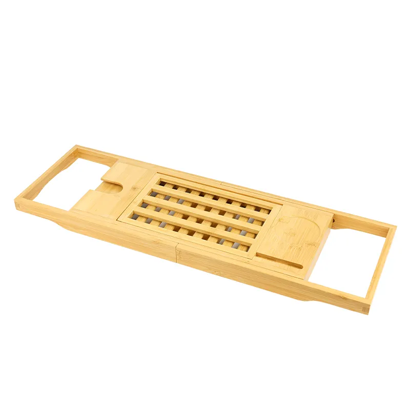 Expandable Bamboo Bathtub Tray