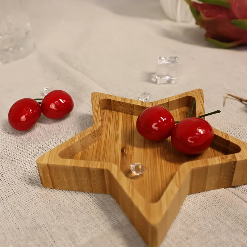 Five-Pointed Star Bamboo Tray