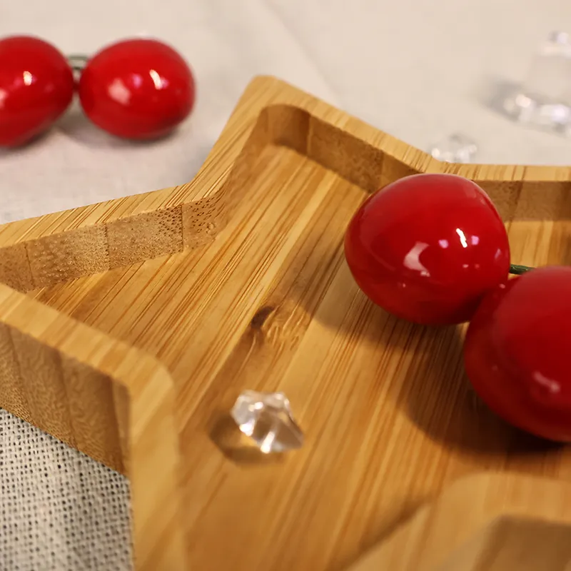 Five-Pointed Star Bamboo Tray