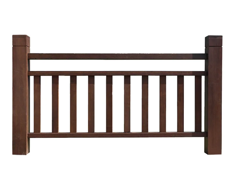 Light Carbonized Outdoor Bamboo Railing