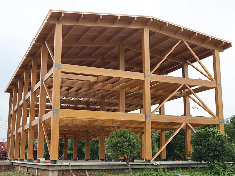 Modern Bamboo Structure Building