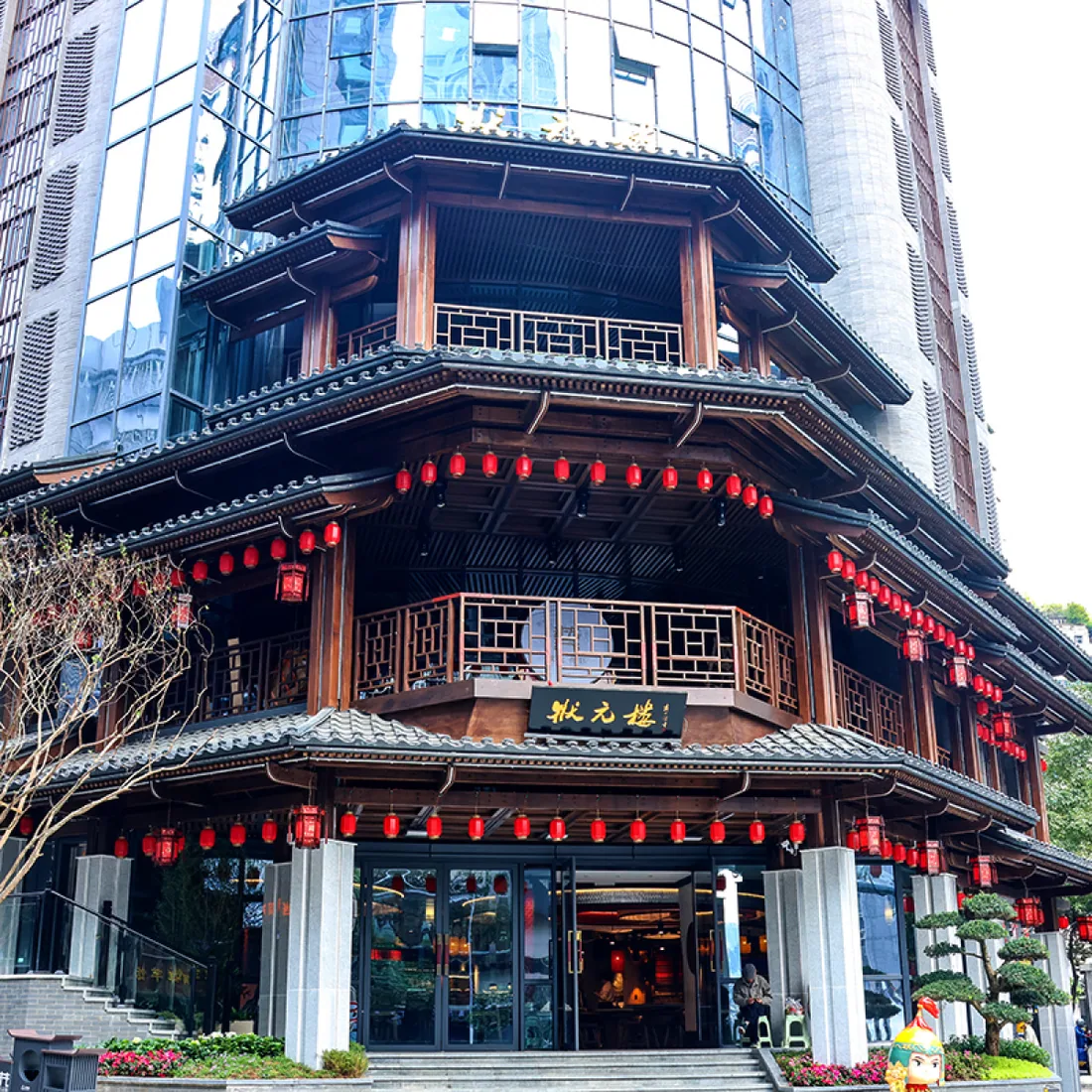 Modern Bamboo Structure-Restaurant