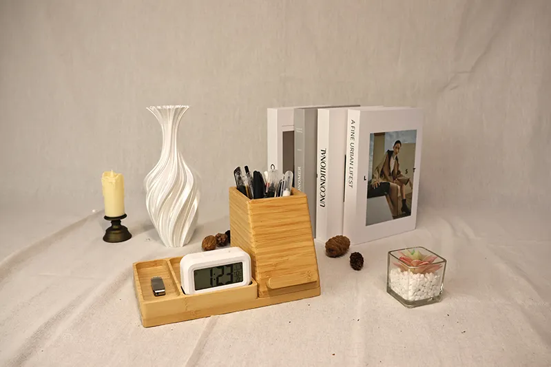 Multi-functional Bamboo Pen Holder
