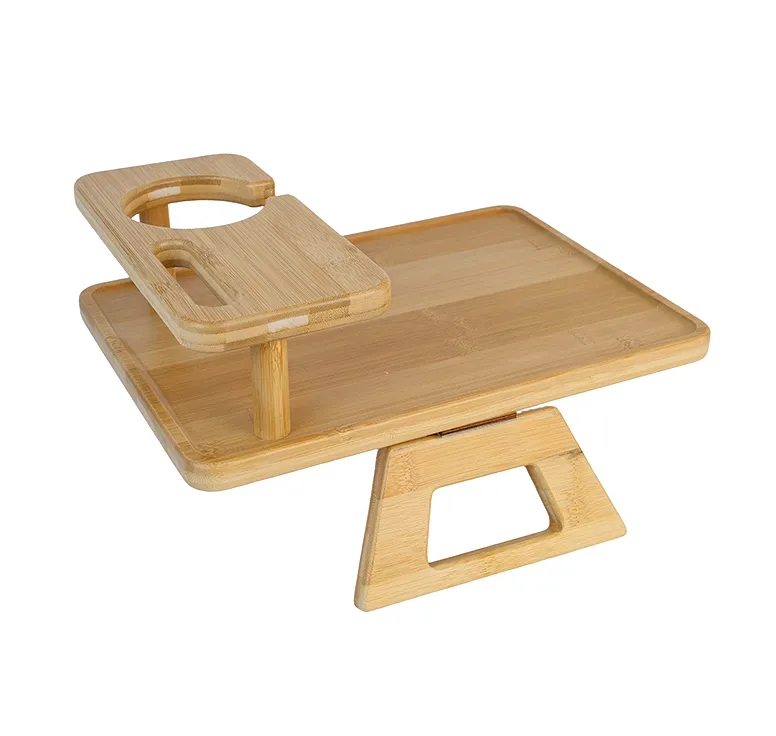 Multi-Functional Bamboo Sofa Tray