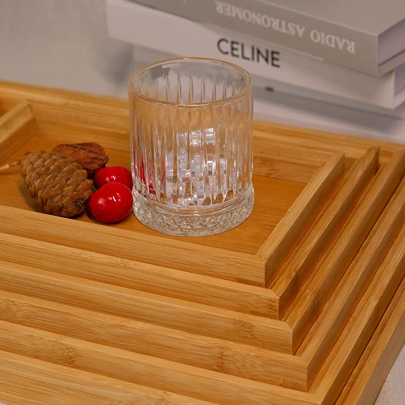 Multi-Layer Nested Bamboo Trays