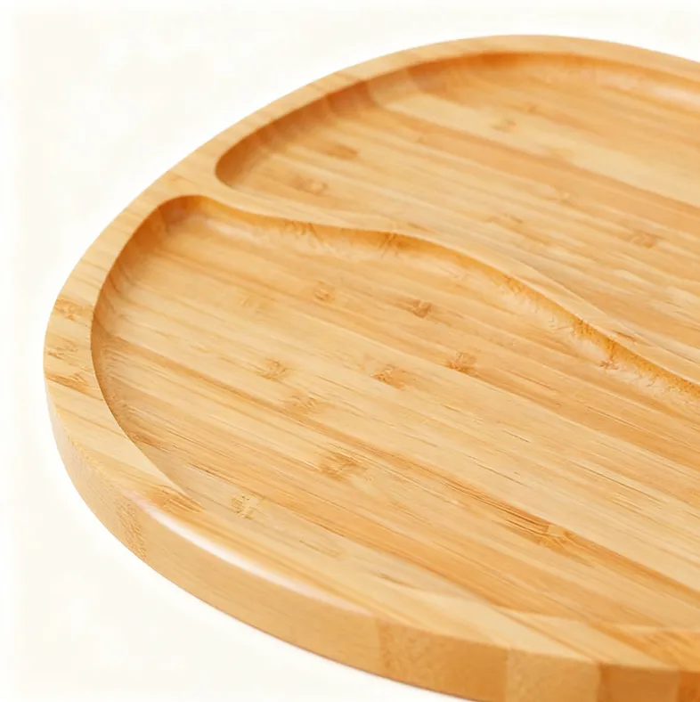 Partitioned Bamboo Tray
