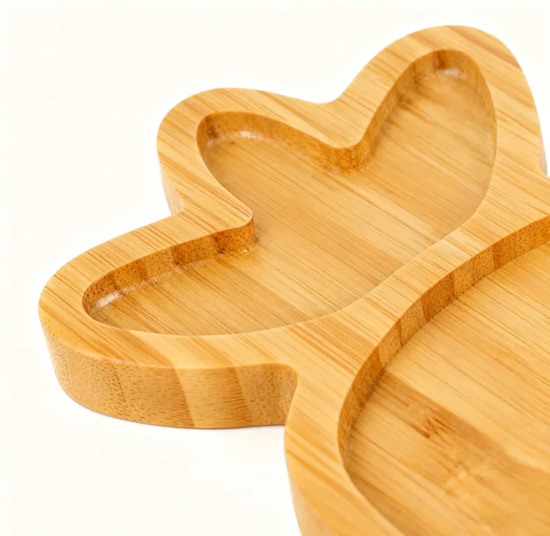 Reusable Carrot Shaped Bamboo Plate