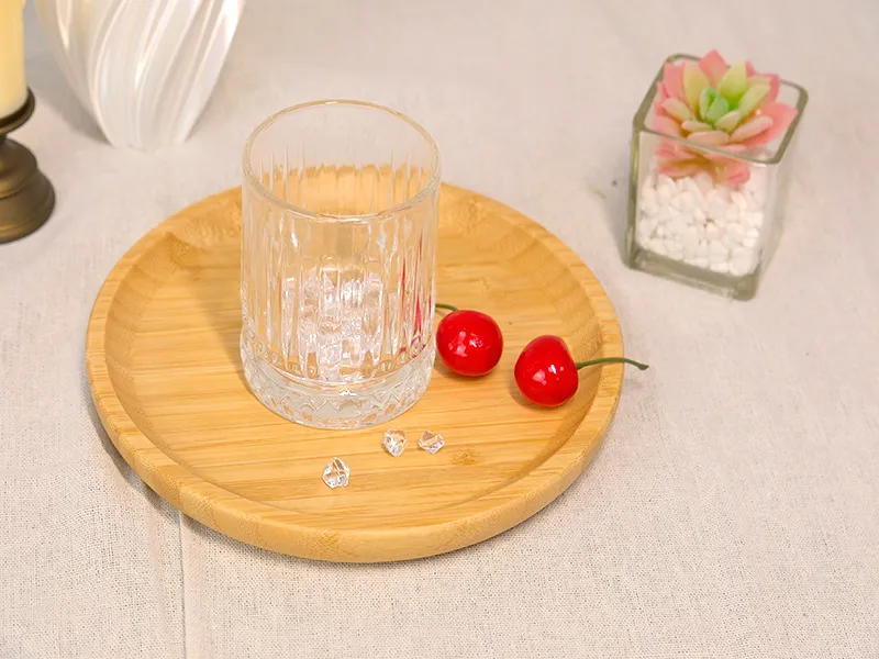 Small Round Bamboo Tray