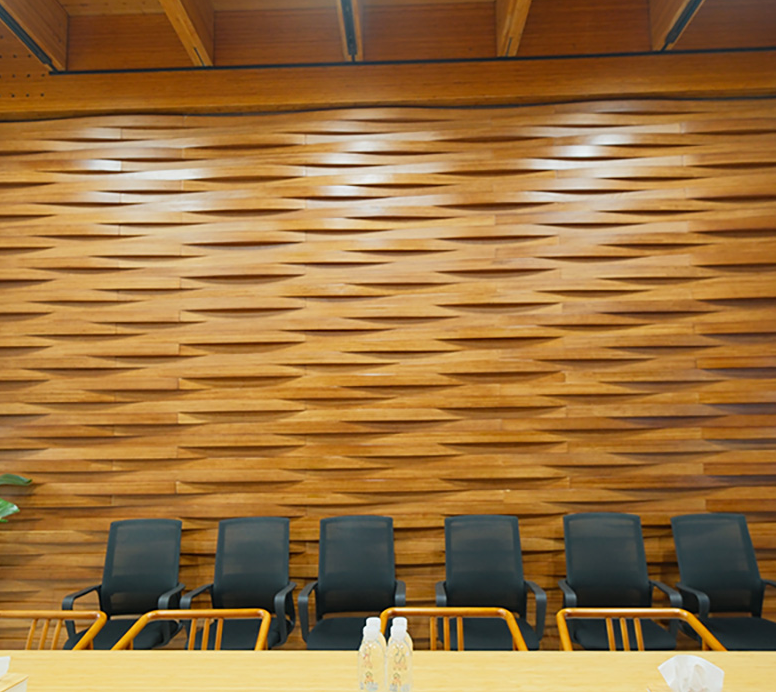 Artistic Bamboo Wall Panel - Image 3