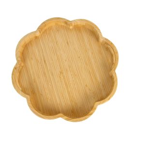 Flower-shaped Bamboo Tray