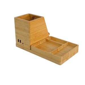 Multi-functional Bamboo Pen Holder