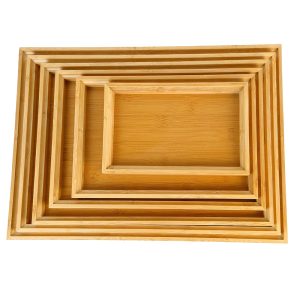 Multi-Layer Nested Bamboo Trays