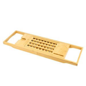 Expandable Bamboo Bathtub Tray