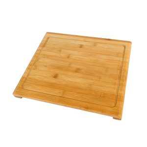 Bamboo Square Cutting Board with Groove