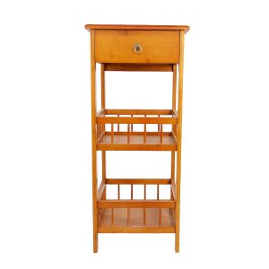 Vintage Retro Look Chinese Traditional Bamboo Shelves