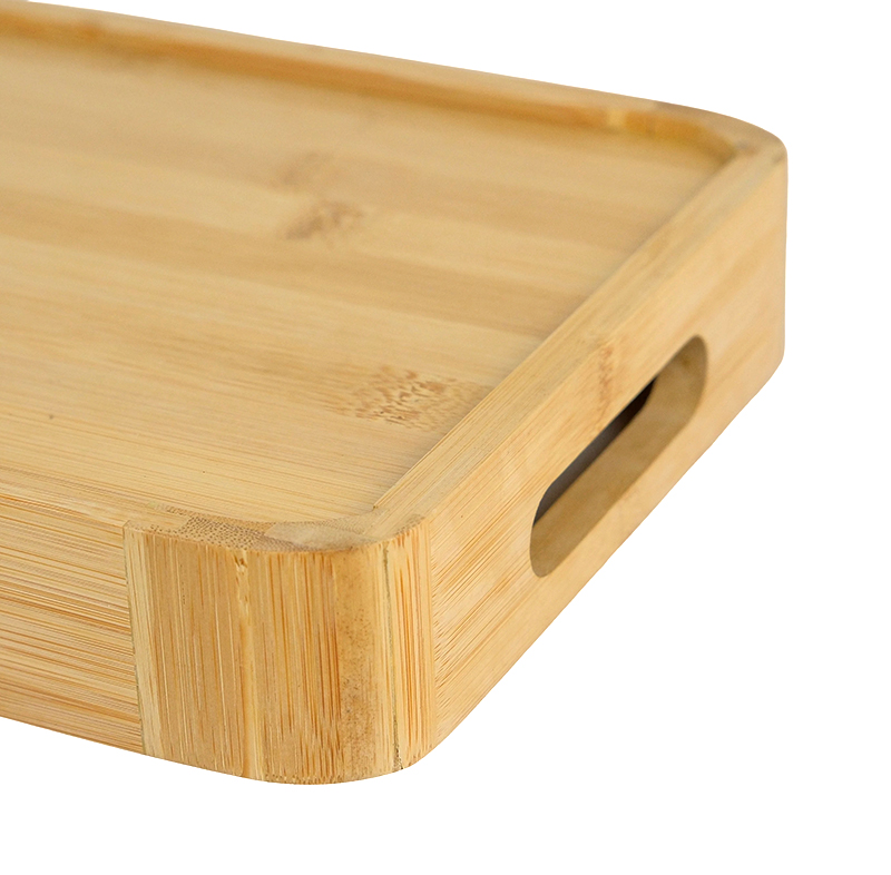 3 Nested Bamboo Trays with Handles - Image 4