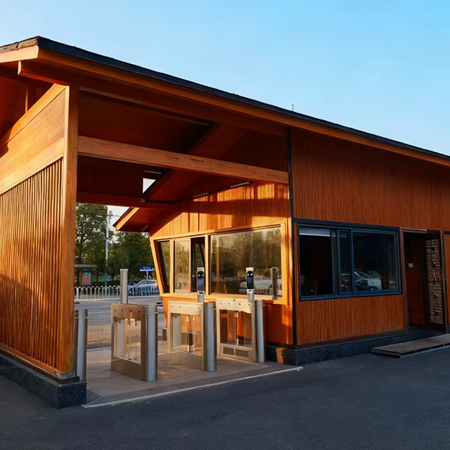 Modern Bamboo Structure Guardhouse - Image 2