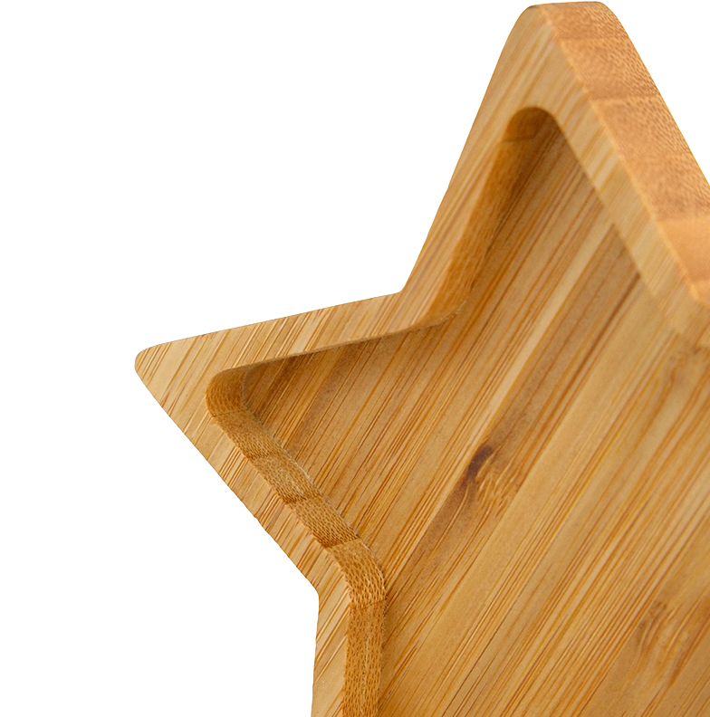 Five-Pointed Star Bamboo Tray - Image 4