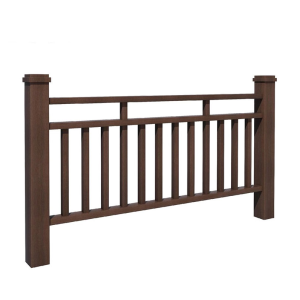 Dark Carbonized Outdoor Bamboo Railing