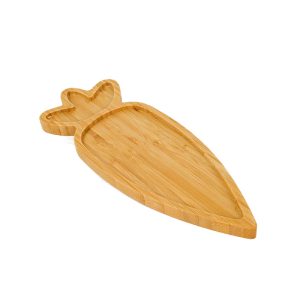 Reusable Carrot Shaped Bamboo Plate