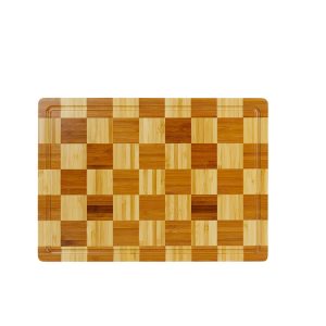 Checkerboard Bamboo Cutting Board