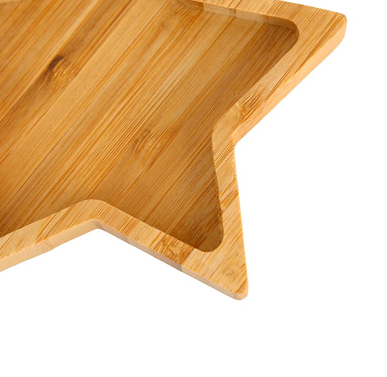 Five-Pointed Star Bamboo Tray - Image 3