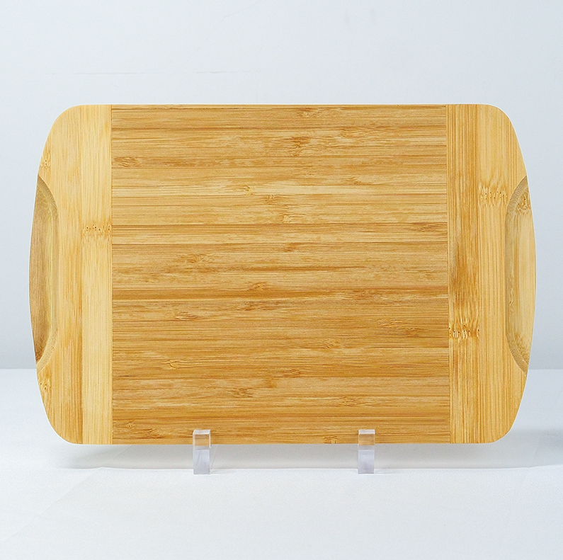 3-Piece 2-Tone Rectangular Bamboo Cutting Board Set - Image 2
