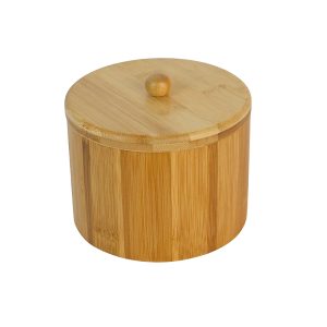 Bamboo Round Storage Jar