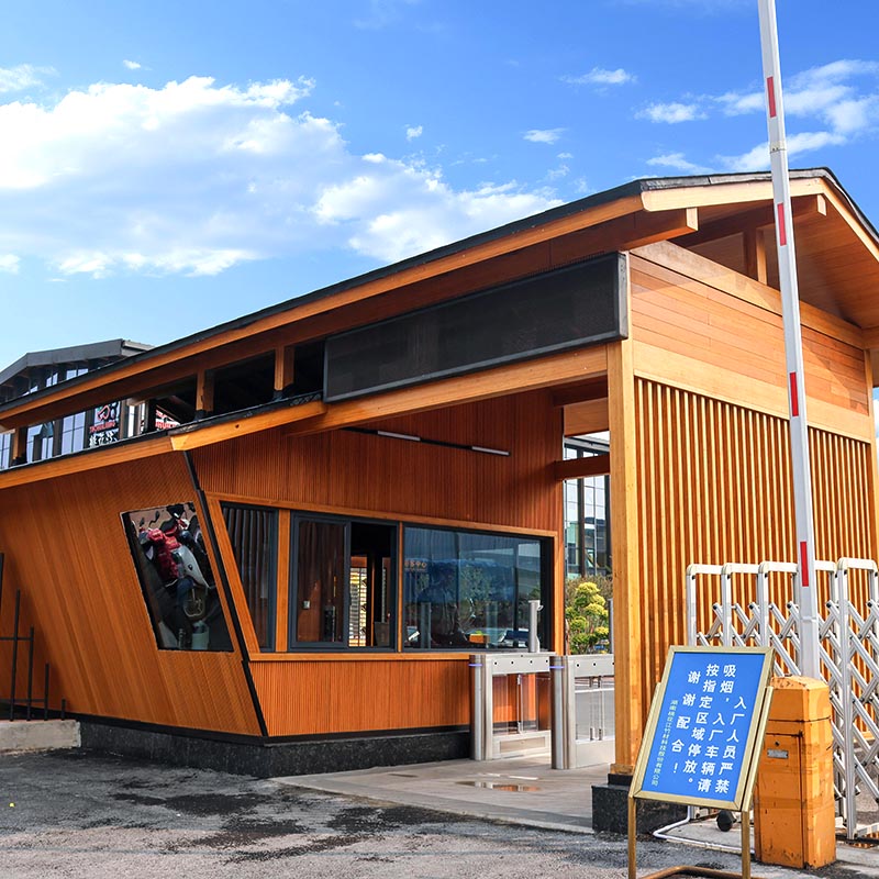 Modern Bamboo Structure Guardhouse